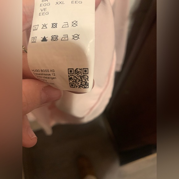 HUGO BOSS Baby Pink Reverse Hugo shirt XXL - Picture 3 of 9